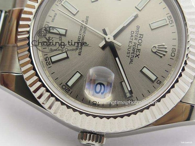Sliver A3136 Dial II SS 41mm Gray 116334 Datejust On Sticks Bracelet Markers SS 0102